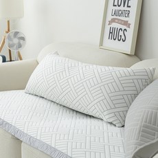 제오오스토어 쿨링 바디필로우커버 40x100 화이트 롱쿠션커버 롱베개 시원한베개 배갯잇