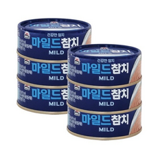 사조 참치 통조림 마일드, 6개, 200g