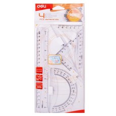 스테인레스 스틸 스트레이트 눈금자 매핑 도구 실버 금속 눈금자 잉 측정 학교 사무용품 PS 소재 15cm 30cm, EG00412 PS 4PCS SET