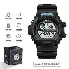 ZGO 變形金剛兒童電子手錶 夜光卡通男童運動腕錶