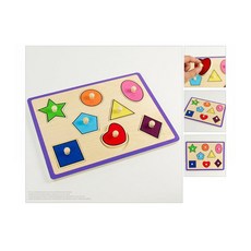 도형 끼우기 손잡이 꼭지 아기퍼즐 호기심자극 유치원, 1개