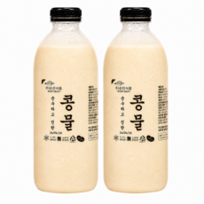 명품소이 맷돌로간 100%국산햇콩 무첨가 진한 콩물, 1L, 2세트
