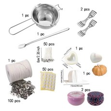 양초 금형 만들기 수제 테라피 키트 간장 왁스 코어 도구, 09 08, 1개