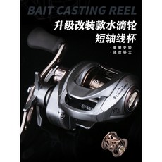 DUOBI 路亞微物水滴輪 新款改裝短軸卸力報警金屬線杯遠投釣魚輪, 1個, 泛用深線杯(右手)