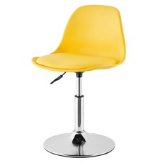바 스툴 의자 스탠딩 높은 높은의자 체어 스탠드 캐셔, 표준 1단 봉, 옐로우 로우레그 39-54cm