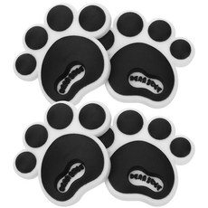 미끄럼 방지 실리콘 섬세한 장식용 스노우보드 4 개 데일리 스노우보드용 스톰프 패드, 01 Black_01 4x3.4cm, 4개