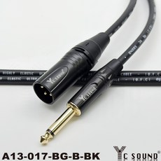 YC Sound XLR轉6.3 TS導線 公轉6.5mm音源線 MIC麥克風線 轉接線 6.35mm XLR 6.5mm, 直頭+直頭 黑色尾,10m單條