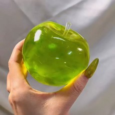 영롱한 청사과 사과 말랑이 슬랑이 슬로우 마시멜로우 스트레스볼 타바 스퀴시 슬라임 쫀득볼, 1개