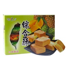 台灣上青 綜合口味點心禮盒 鳳梨酥 芒果酥 釋迦酥 台灣製造, 1個, 綜合酥250g