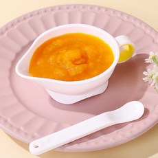 新生兒輔食碗勺組 嬰兒餐具碗勺 寶寶專用小碗, 小號 奶白色, 1個, 如圖所示