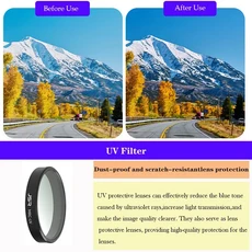 호환DJI OSMO Nano 렌즈 필터 세트 카메라 PL/UV/ND8 ND16 ND32/블랙 소프트/나이트 프로텍터 액세서리 키, 13 UV