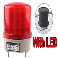 LTE 1101 회전 버스트 사이렌 라이트 경고 부저 플래시 12V24V AC220V LED 비콘 알람 신호 표시기 소리 램프 스트로브 없음, 12V, d With Buzzer