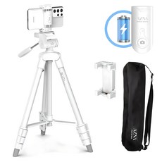 아즈나 카메라 스마트폰 삼각대 리모컨 세트, SR-1, 화이트, 1개