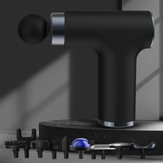 冷熱敷切換筋膜槍迷你肌肉放鬆按摩器震動按摩棒頸膜搶按摩槍跨境, 如圖, 冷敷熱敷筋膜槍760-槍黑