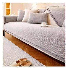 輕奢緹花慕尚雪尼爾沙發墊, 1個, 淺灰