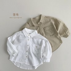 炒柔軟 簡約百搭兒童春夏薄款襯衫男女寶寶外穿防曬衣空調開衫夏