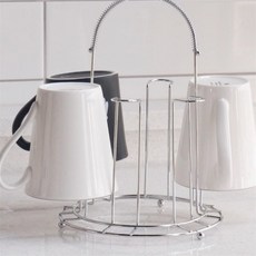 미래템즈 주방컵걸이 스텐 컵걸이, 실버