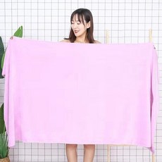 酒店賓館洗浴專用浴巾 超強吸水不掉毛大毛巾, 1個, 淺紫,70X140中厚浴巾