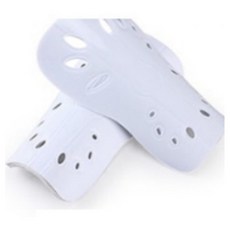 SOCCER SOUL WELL.TAIWAN 發票-(買10 1)中小童專業運動護脛GA(拆帶便利)足球護脛直排輪護脛, 白色, 1個
