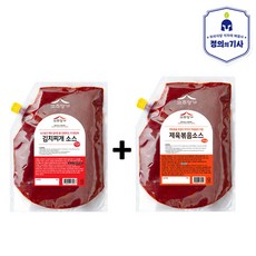 고추명가 김치찌개소스 +제육볶음 소스/식당용 업소용 양념 대용량, 2개, 2kg
