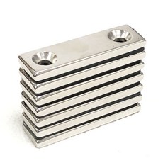 NS 50x15x4(9x5) 34mm 초강력 블럭 사라 자석 [제이스마그네트], 7개