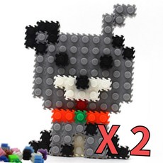 미니 툭툭블럭 디폼블럭 강아지 만들기 키트 2개 만들기활동 유아미술놀이