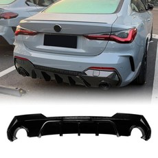 스포츠 자동차 리어 범퍼 립 테일 부트 스포일러 스플리터 프로텍터, 1. Style 1-Gloss Black, 기본