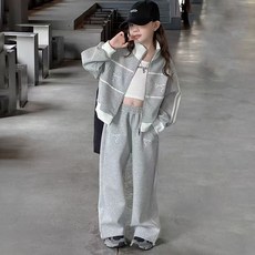 2026新款韓版寬鬆時尚休閒兩件套運動套裝