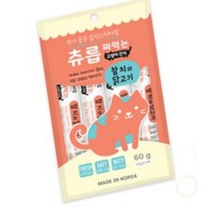 우노상점 (고양이)츄릅 짜먹는 참치와닭고기 60g 고양이스틱간식