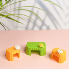 토종달팽이 용품 실리콘 은신처, 큰지붕, 1개