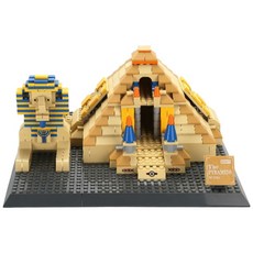 萬格世界名建築系列人面獅與金字塔拼砌積木, 詳見包裝
