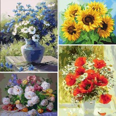 DIY 명화그리기 세트 그림 색칠 유화 취미 정물, 1개