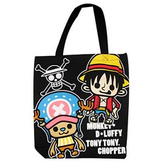 ONE PIECE 海賊王帆布包 日本原裝官方授權 魯夫喬巴收納包 航海王周邊