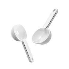 uah有哈 壹飯勺-寵物飼料勺，精準量取、食品級材質、易於清潔的寵物勺, 1個, 白色