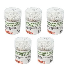 풍성 유기농 100% 국내산 향균 면봉, 100개입, 5개