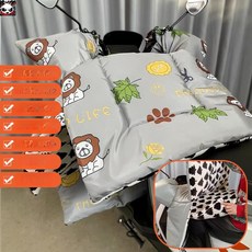 터 보온 토시 블랙 패딩 방풍 겨울용 기모 담요, 1개, 수면복 플란넬 그레이 킹 A