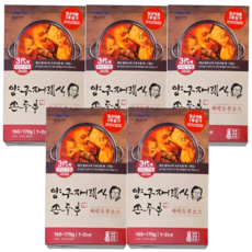 백년가게 40년전통 3대가마솥두부 들기름 두부조림 짜박두부 양념장, 5개, 170g