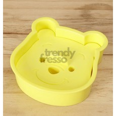 다올 곰돌이샌드위치틀 노랑 실리콘빵몰드