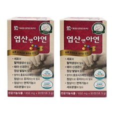 건강두배로 대웅생명과학 엽산 앤 아연, 2개, 90정