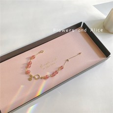 佐運門 開光 草莓晶 字母手鍊 閨蜜手鍊 水晶手鍊 開運 桃花 百搭首飾 生日禮物