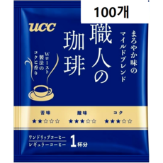 UCC 장인의 커피 마일드 블랜드 드립커피 100개, 700g, 100개입, 1개
