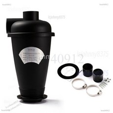 旋風集塵器 木工旋風分離器 吸塵器 除塵收集器 木屑灰塵粉塵收集桶 高收集率, 黑色集塵器