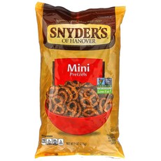 Snyders 미니 프레첼 255g(9oz) 2팩, 1개, 255g