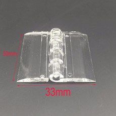 Wkooa 플라스틱 투명 아크릴 문 경첩 유리 PMMA 팩 100 30x33, 한개옵션0