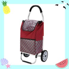 NEW 초경량알루미늄합금/바퀴달린장바구니/대용량35L/시장바구니캐리어 /쇼핑카트/핸드 카트/손수레, 버건디, 3개
