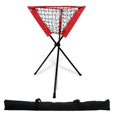 棒球網 打擊網 棒球壘球訓練網 便攜式訓練器 戶外款 折叠式 易安裝 棒球打擊網擋網訓練網平面壘球網軟硬式棒球投手投球好, 三角集球器 BC01, 1個