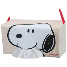 SNOOPY史努比車用居家桌面可掛抽紙套，日本限定版可愛面紙盒，車載紙巾套禮物首選, 史努比(材質，布) SN188, 1個
