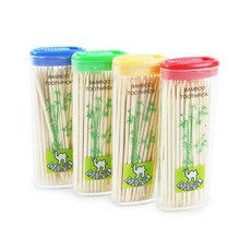 새 이쑤시개통 요지 상자 디스펜서 이쑤시개 케이스 노랑, 1개