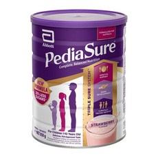 호주 페디아슈어 Pediasure Strawberry 딸기맛 어린이 쉐이크 파우더, 850g, 3개