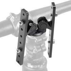 CyclingDeal 자전거 스템 마운트 물병 케이지 어댑터 - 탑 캡으로 완전히 조절 가능 프리미엄 알루미늄 합금 2개의 병 케이지용, 병 케이지 2개용